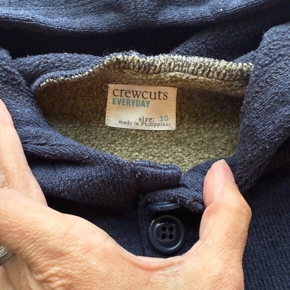 Camouflage Hooded Pullover Sweater Size 10 Crewcuts Everyday Polyester Material - Picture 4 of 7